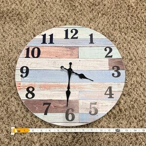 Rustic Multicolor Wall Clock